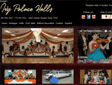 Tablet Screenshot of ivypalacehalls.com